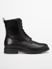Marc O'Polo Shoes Skórzane botki "Paula" w kolorze czarnym