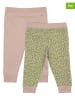 mikk-line 2er-Set: Leggings in Rosa/ Grün