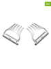 Rösle 2-delige set: grillvorken zilverkleurig - (L)19 cm