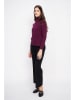 ASSUILI Rollkragenpullover in Bordeaux