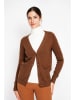 ASSUILI Cardigan in Braun