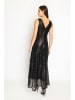 ASSUILI Paillettenkleid in Schwarz