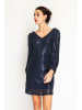 ASSUILI Paillettenjurk donkerblauw