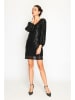 ASSUILI Paillettenkleid in Schwarz