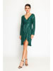 ASSUILI Paillettenkleid in Grün