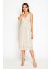 ASSUILI Paillettenkleid in Beige