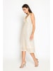 ASSUILI Paillettenkleid in Beige