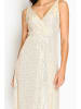 ASSUILI Paillettenjurk beige