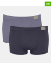 Sloggi 2er-Set: Boxershorts in Hellblau/ Dunkelblau