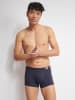 Sloggi 2er-Set: Boxershorts in Hellblau/ Dunkelblau