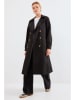 Happiness Istanbul Trenchcoat in Schwarz