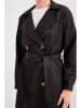 Happiness Istanbul Trenchcoat in Schwarz