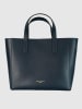 Victor & Hugo Paris Leren handtas "Opale" donkerblauw - (B)29 x (H)24 x (D)14 cm