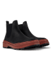 Camper Leren chelseaboots zwart/lichtbruin