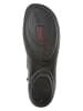 Camper Leren enkelboots grijs