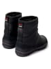 Camper Leder-Winterboots in Schwarz