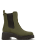 Camper Leder-Chelsea-Boots in Khaki