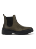 Camper Leder-Chelsea-Boots in Khaki/ Schwarz