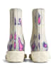 Camper Leder-Chelsea-Boots in Creme/ Lila/ Dunkelblau
