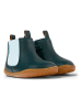 Camper Leder-Boots in Grün/ Hellblau