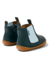 Camper Leder-Boots in Grün/ Hellblau