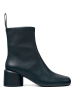 Camper Leren enkellaarzen donkerblauw