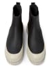 Camper Leren chelseaboots zwart/crème