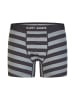 Happy Shorts 2er-Set: Boxershorts in Schwarz/ Grau