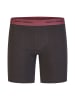 Happy Shorts 2er-Set: Boxershorts in Bordeaux/ Schwarz