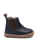 bisgaard Leder-Lauflernschuhe "Phillip" in Dunkelblau/ Braun