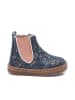 bisgaard Leder-Lauflernschuhe "Siggi" in Blau/ Rosa