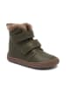 bisgaard Leder-Barfußschuhe "Emil" in Khaki