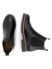 TRAVELIN' Leren chelseaboots zwart