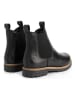 TRAVELIN' Leren chelseaboots zwart