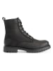 TRAVELIN' Leren boots zwart