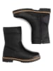 TRAVELIN' Leren boots zwart