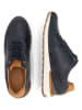 TRAVELIN' Leder-Sneakers in Dunkelblau