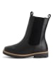 TRAVELIN' Leren chelseaboots zwart