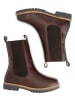 TRAVELIN' Leder-Chelsea-Boots in Braun