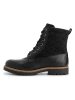 TRAVELIN' Leren boots zwart