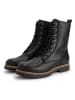 TRAVELIN' Leren boots zwart
