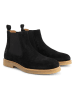 TRAVELIN' Leder-Chelsea-Boots in Schwarz