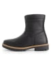 TRAVELIN' Leren boots zwart