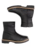 TRAVELIN' Leren boots zwart
