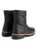TRAVELIN' Leren boots zwart