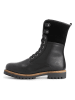TRAVELIN' Leren boots zwart
