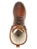 TRAVELIN' Leder-Boots in Hellbraun