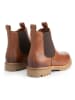 TRAVELIN' Leder-Chelsea-Boots in Hellbraun