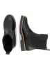 TRAVELIN' Leren chelseaboots zwart