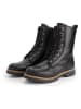 TRAVELIN' Leren boots zwart